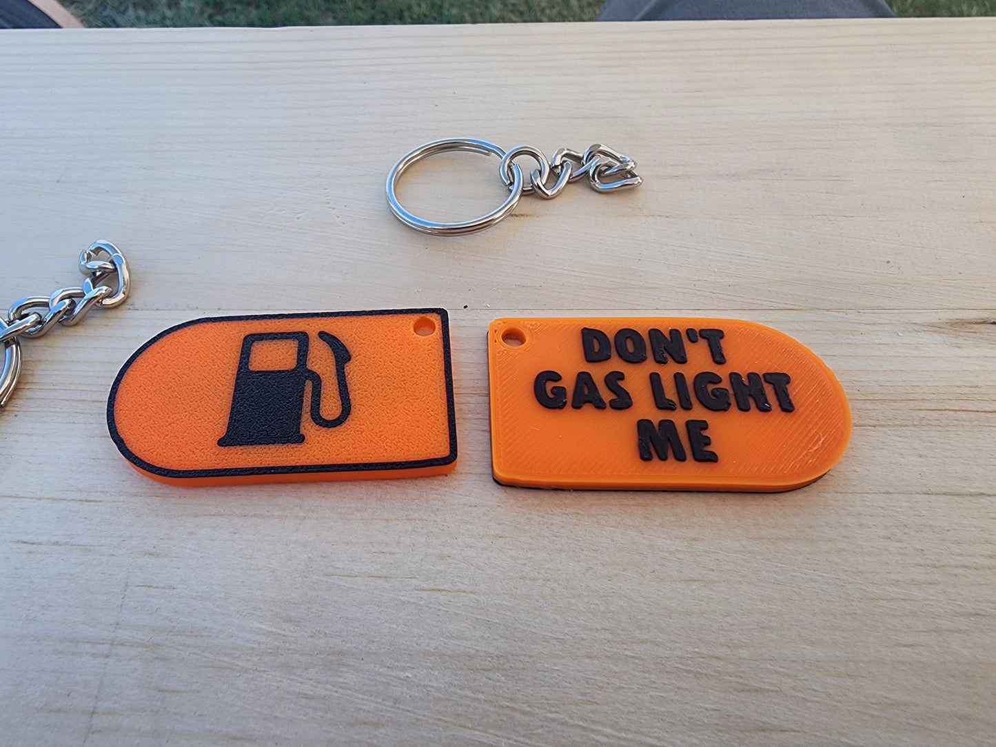 Don't gas light me keychain