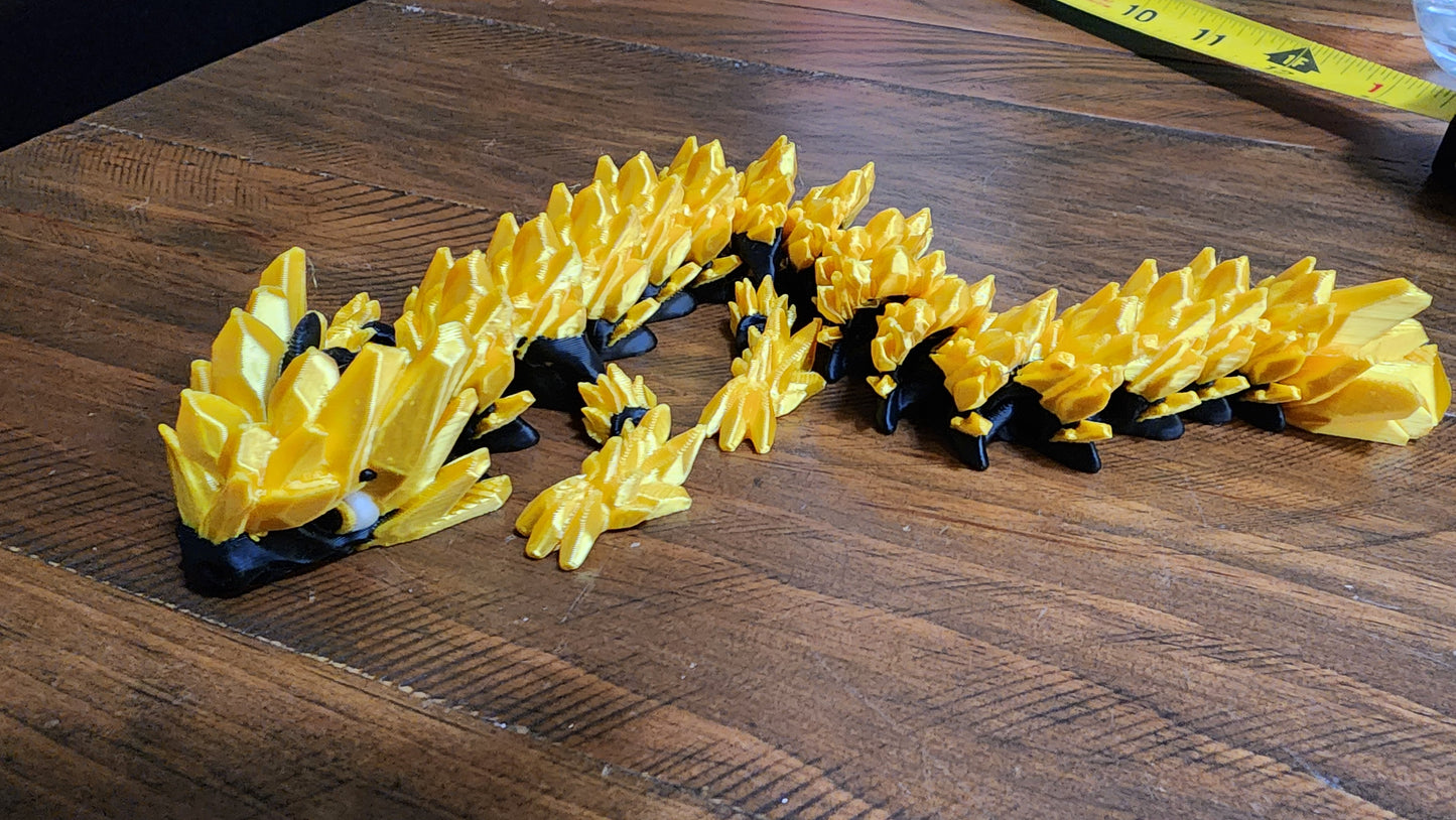 Crystal Teen Dragon articulated 3d printed fidget