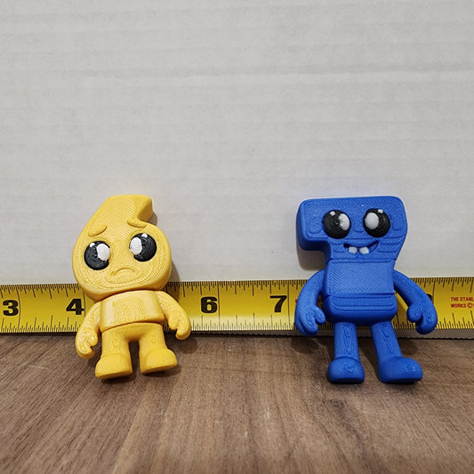 Six and Seven 3D printed combo