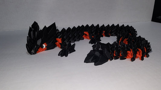 Crystal dragon elder large articulated flexi 3D print