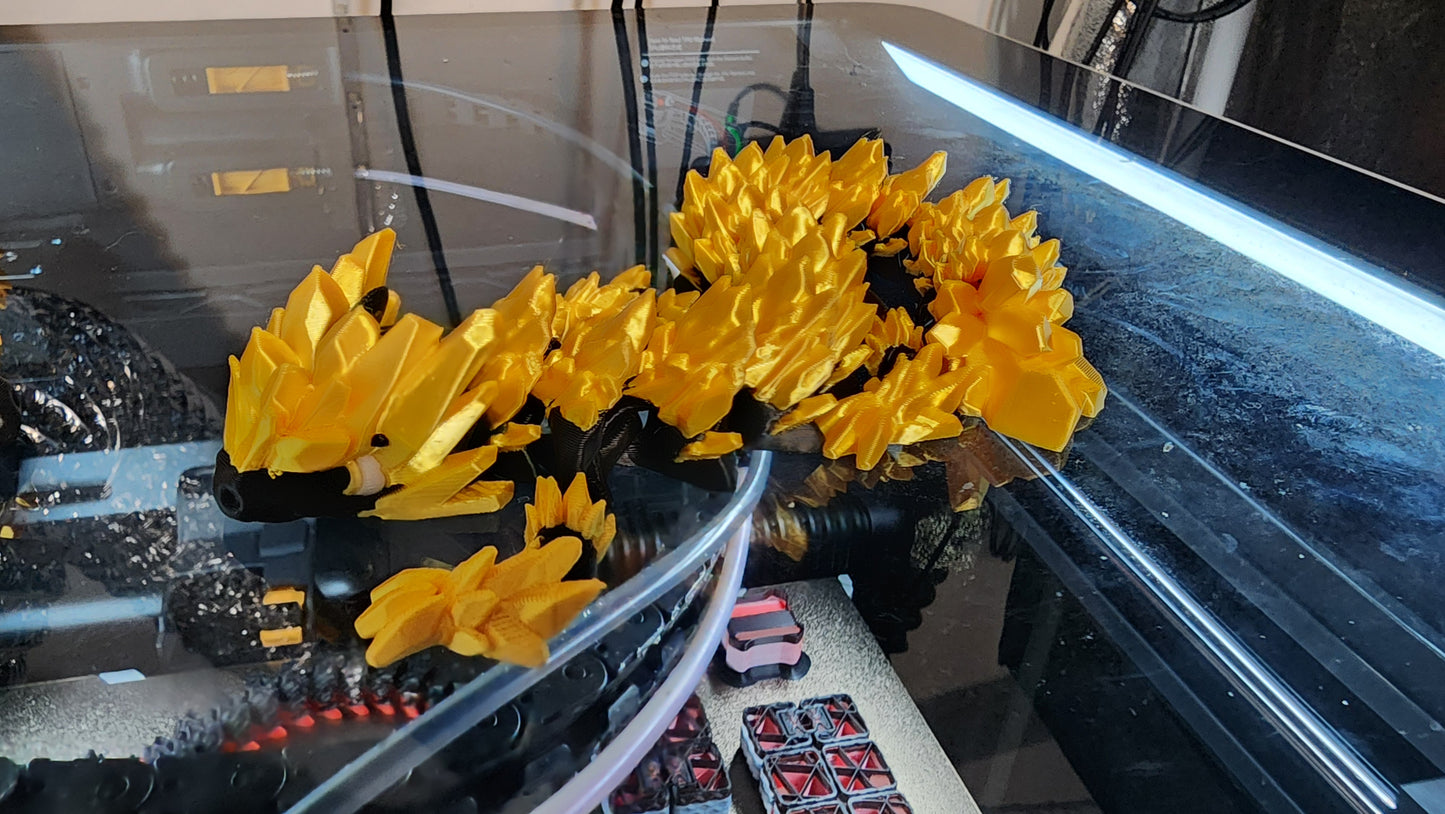 Crystal Teen Dragon articulated 3d printed fidget