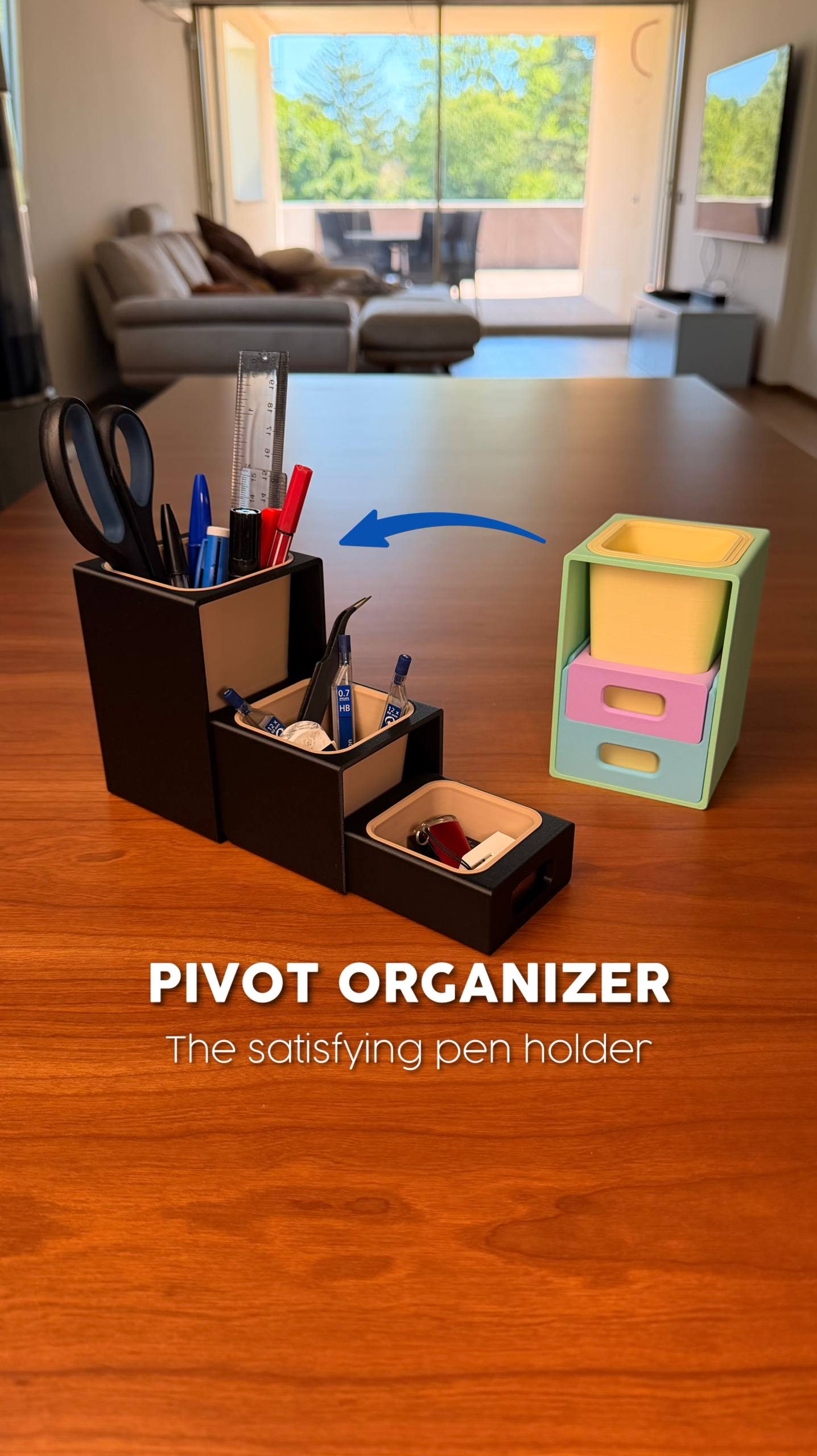 Pivot organizer - the satisfying pen holder